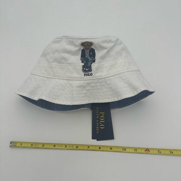 Polo Ralph Lauren Loft Embroidered Cotton-Twill Bucket Hat, S/M, White. - Picture 2 of 9